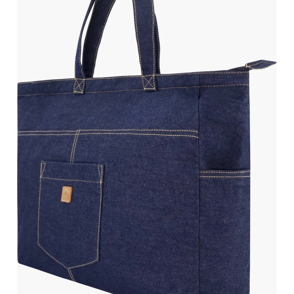 Multipocket Denim Tote Bag (C&C California) - Picture 5 of 6